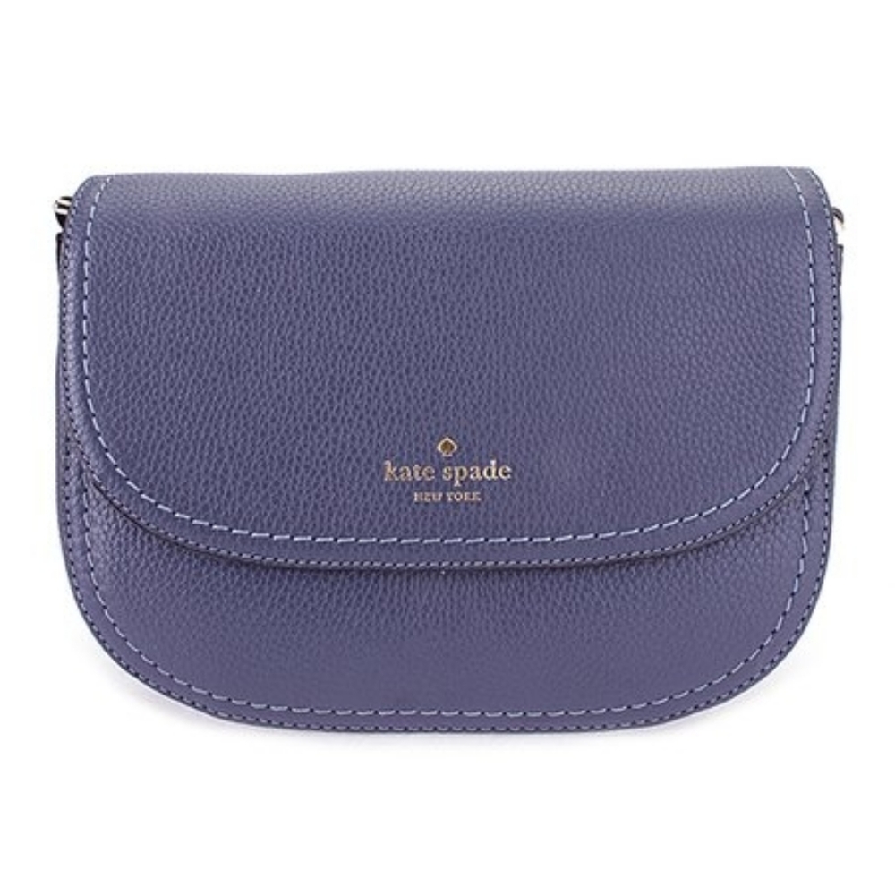 Kate Spade Adelaide Blue Gray Leather Crossbody